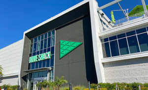 Building exterior of Drive Shack